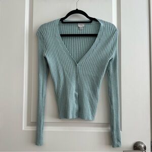 A new day blue long sleeved cardigan